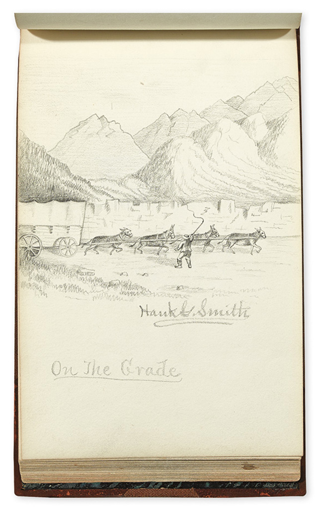 (CALIFORNIA.) Smith, Hank G. Volume of pencil sketches titled Californy.